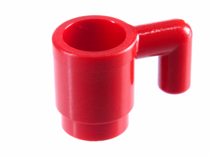 LEGO 8 x Tasse Glas Becher Cup 3899  rot 
