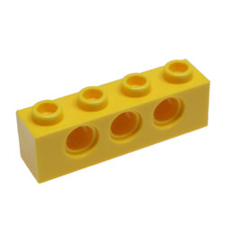 3701 LEGO® 10x Technik Lochstein 1x4 gelb 370124 